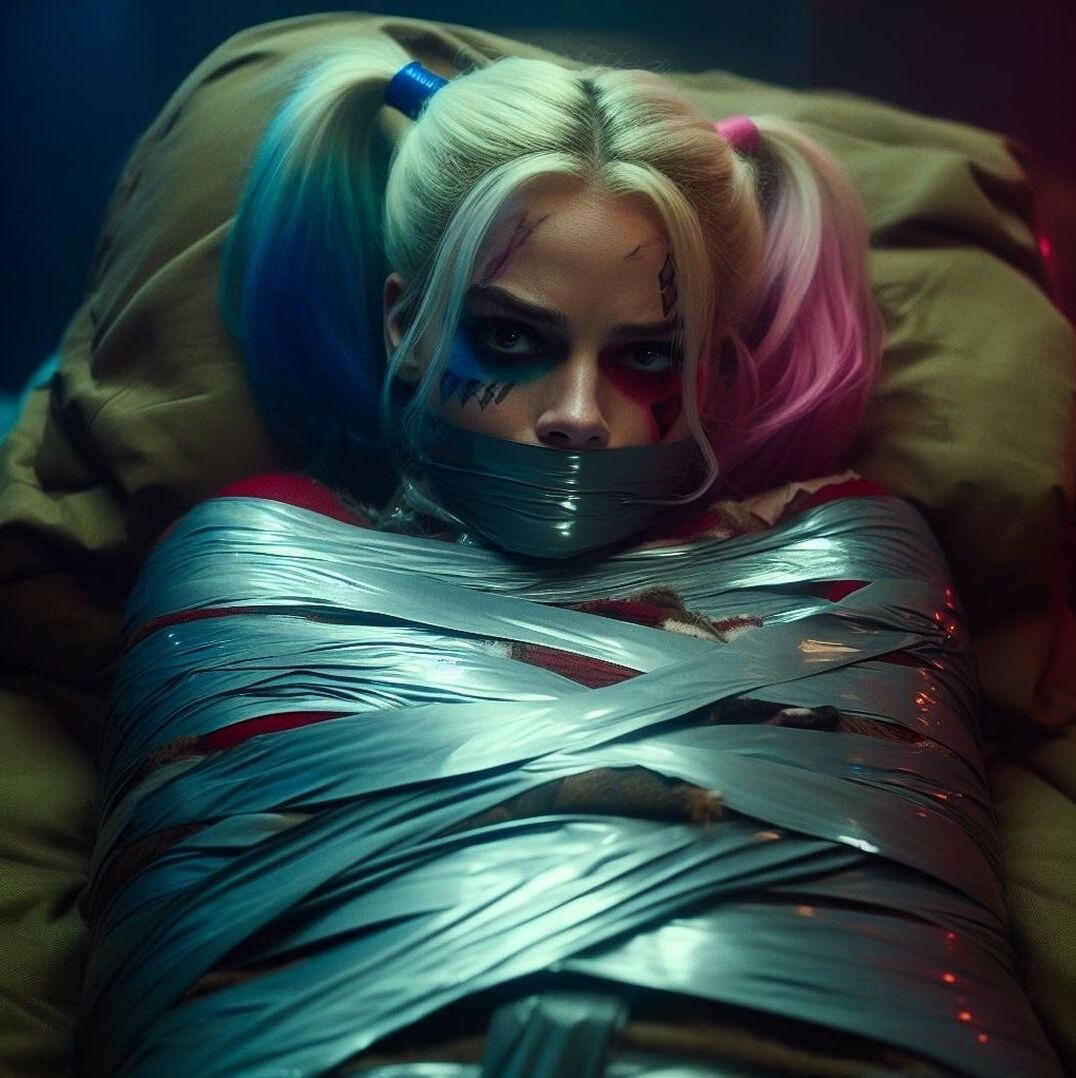 Harley Quinn em perigo, pronta para ser fodida