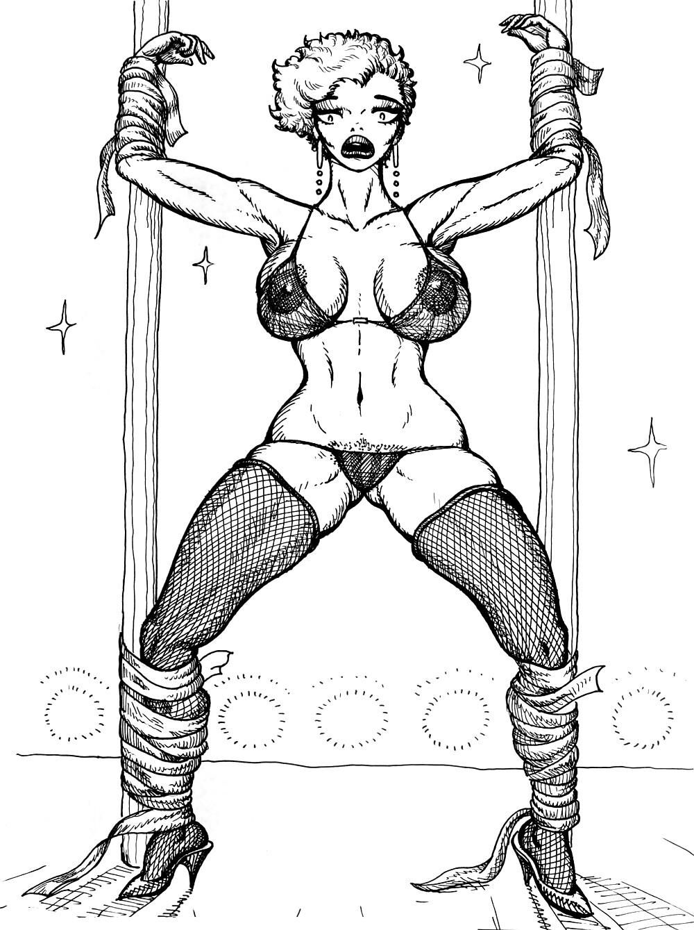 Arte de Bullesque de Bondage