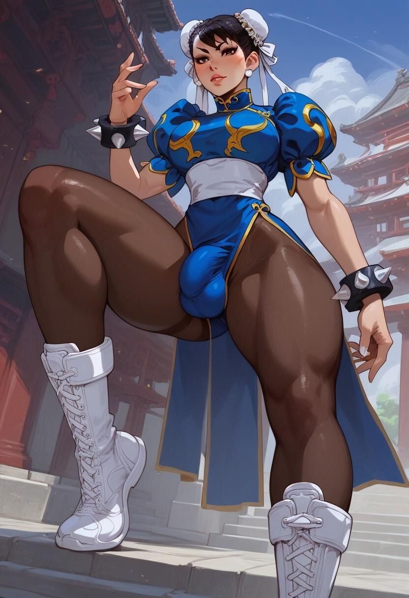 Chun Li Futa Bulgeを直立します