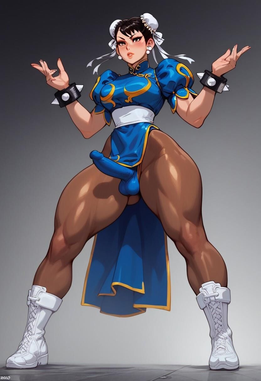 Chun Li Futa Bulgeを直立します