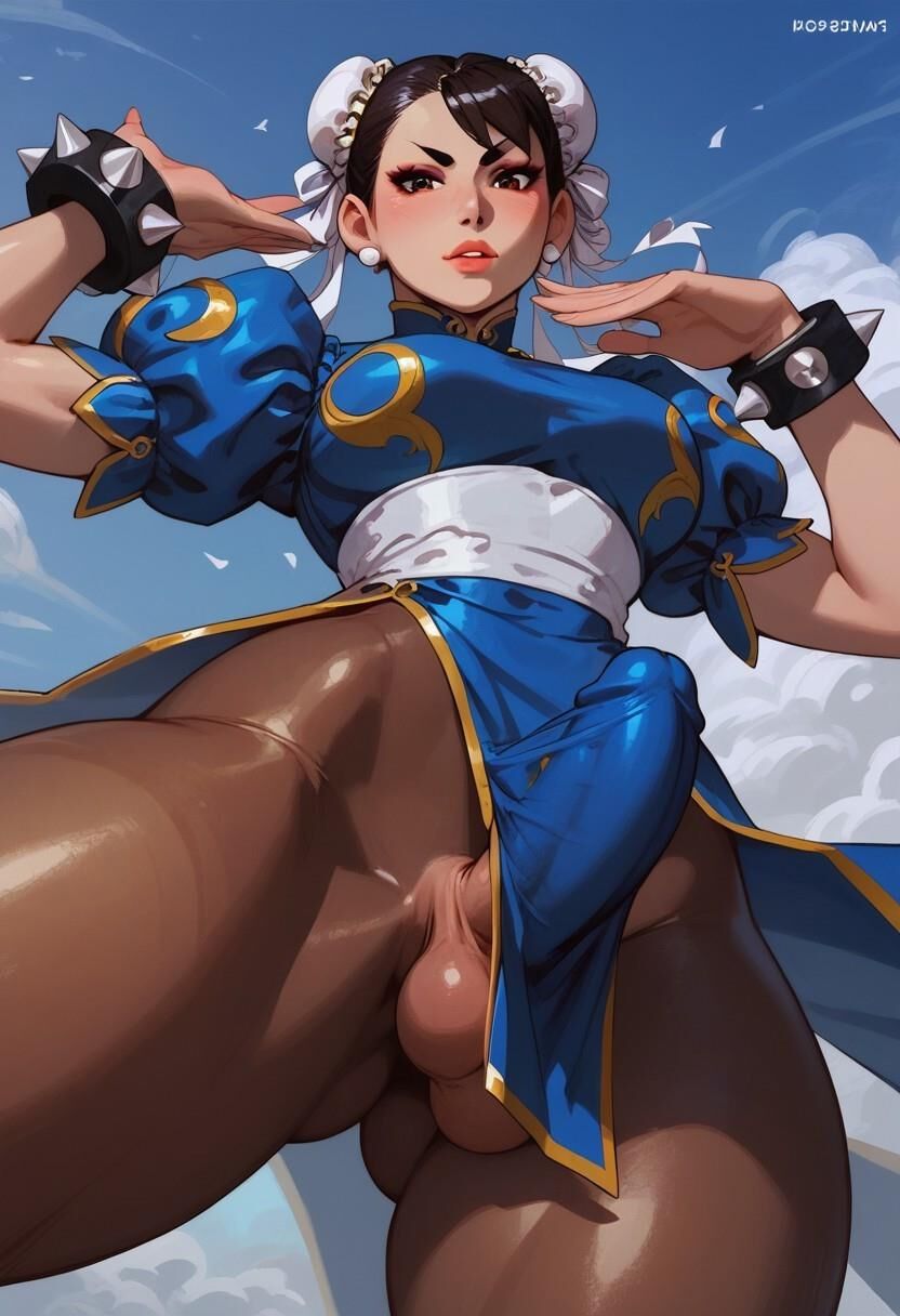 Chun Li Futa Bulgeを直立します