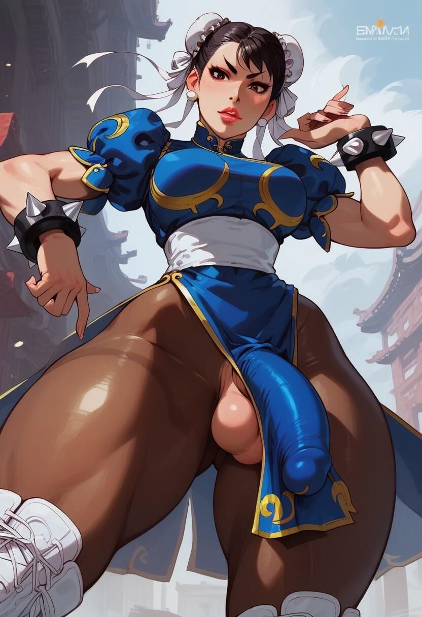 Chun Li Futa Bulgeを直立します