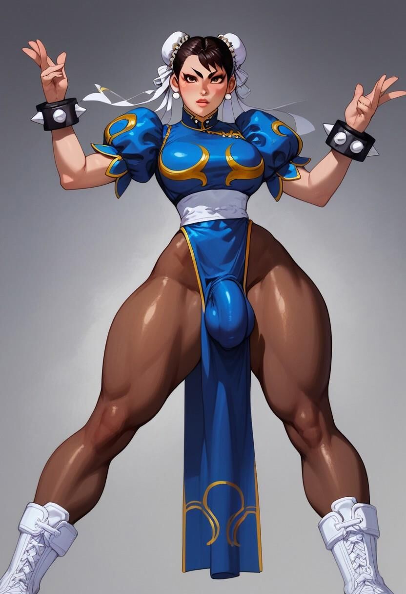 Chun Li Futa Bulgeを直立します