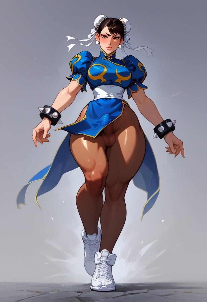 Chun Li Futa Bulgeを直立します