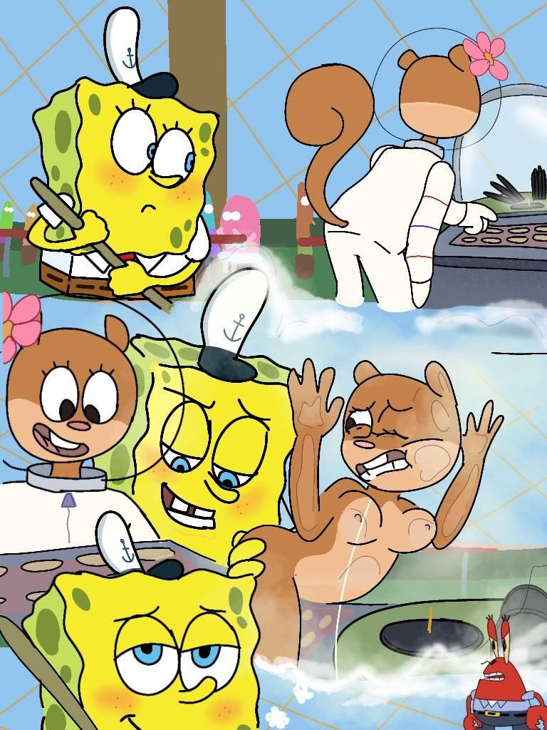 Trucos arenosos (pantalones cuadrados de bob Esponja) hentai