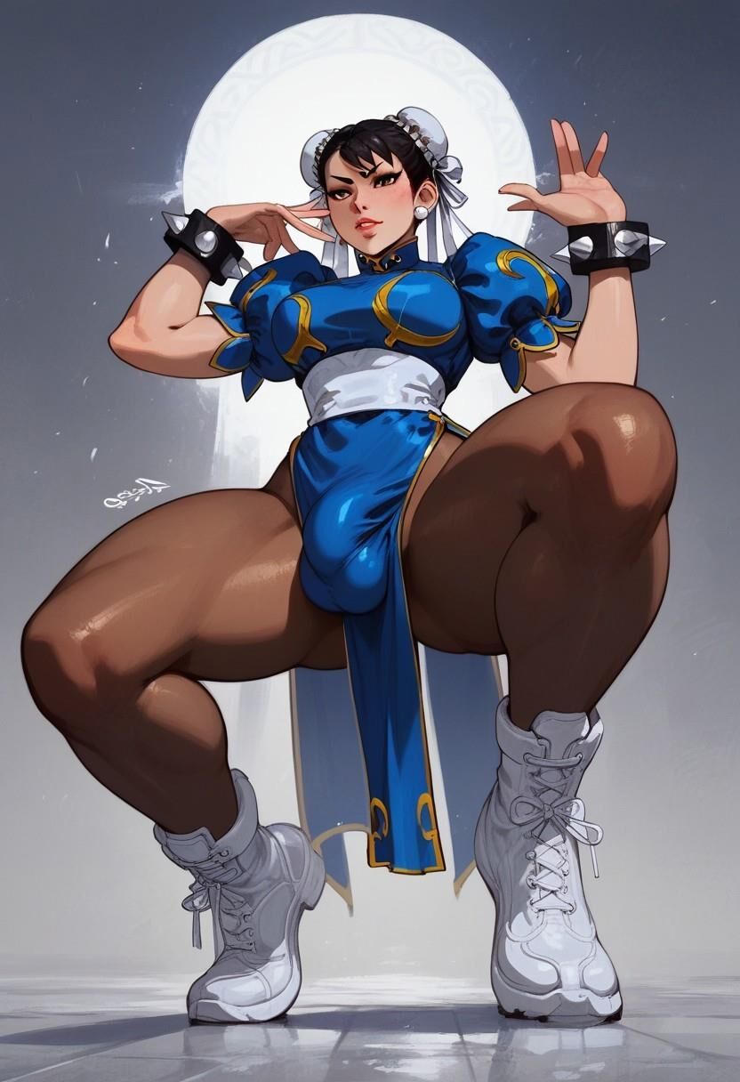 Chun Li Futa Bulgeを直立します