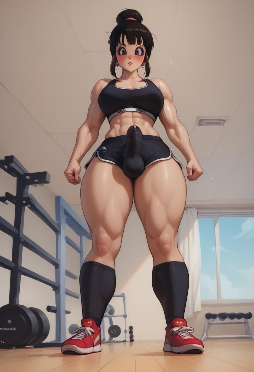 Futa Chichi from Dragon Ball at the gym