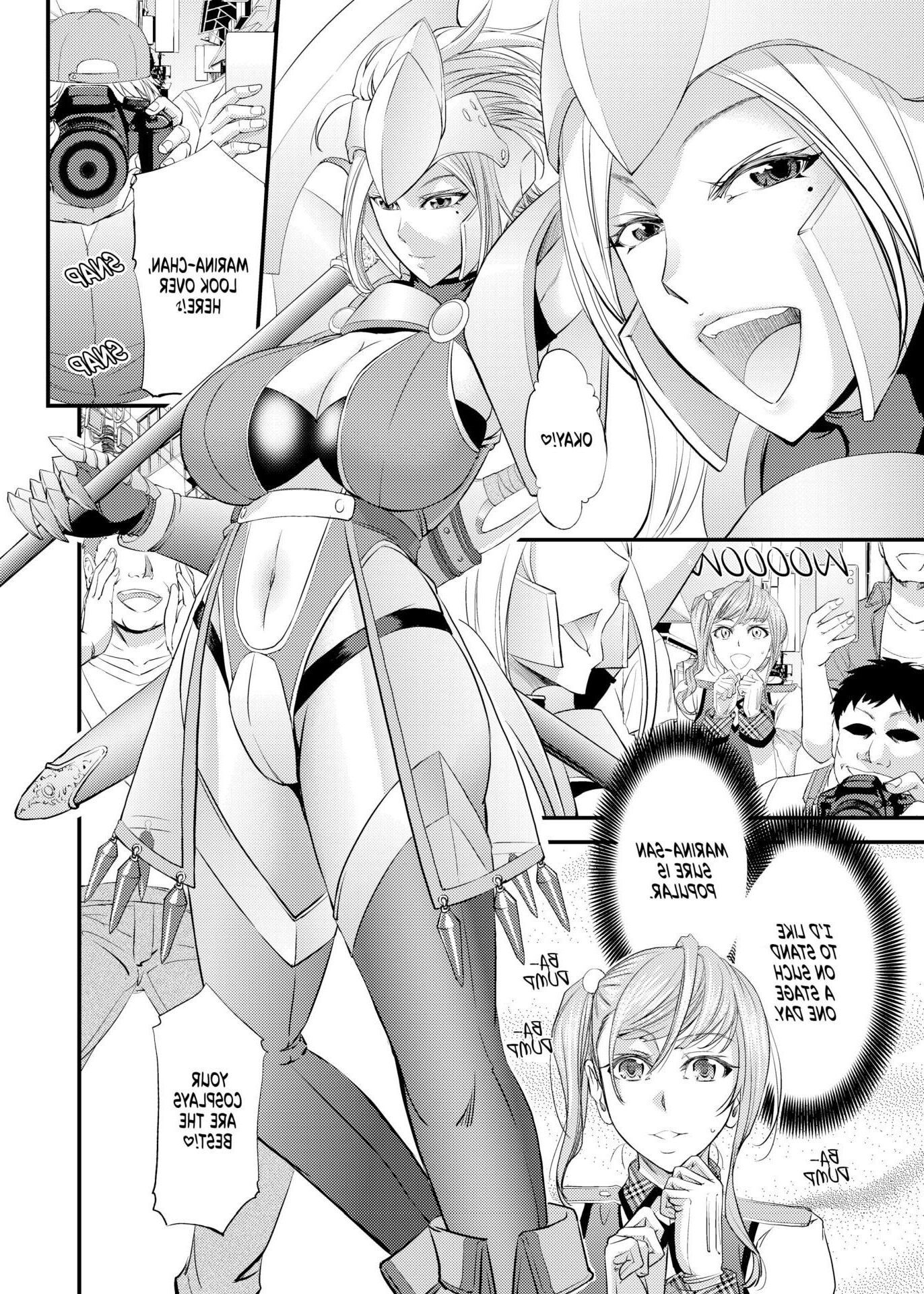 Gangbang avec cosplayer transexuelle