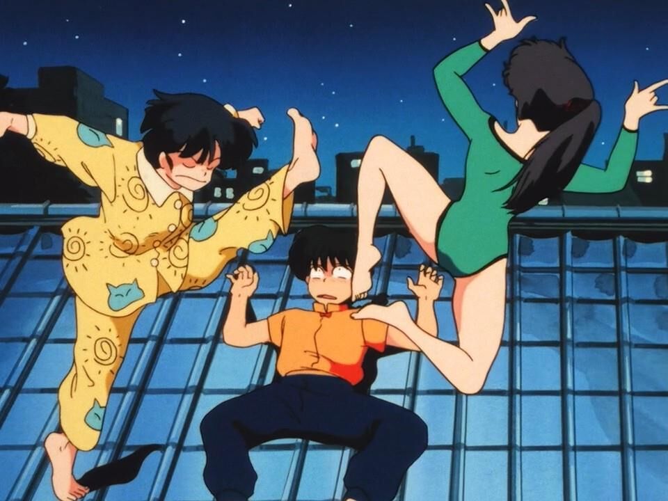 Pieds d'anime ranma / arc rose noire