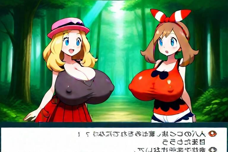 Möge Serena Pokemon Busty Trainer laktieren Melken KI