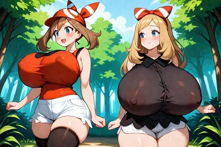 Möge Serena Pokemon Busty Trainer laktieren Melken KI