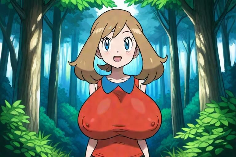 Möge Serena Pokemon Busty Trainer laktieren Melken KI