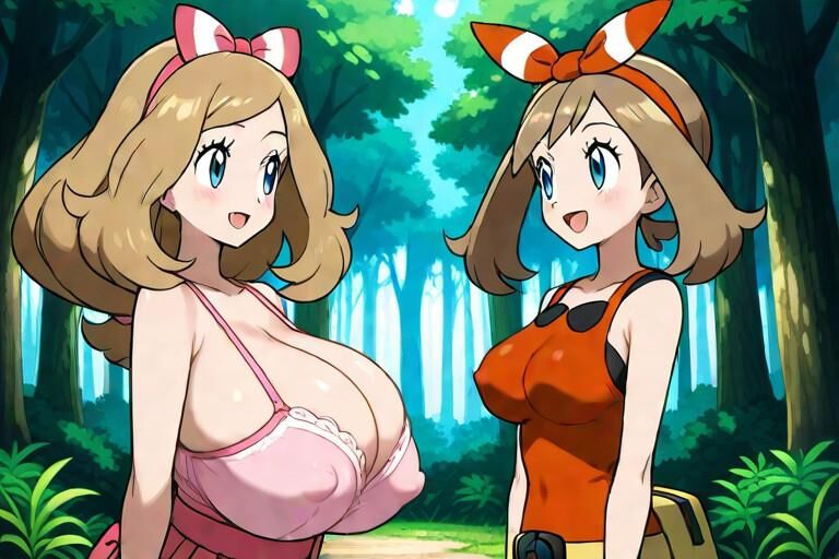 Möge Serena Pokemon Busty Trainer laktieren Melken KI