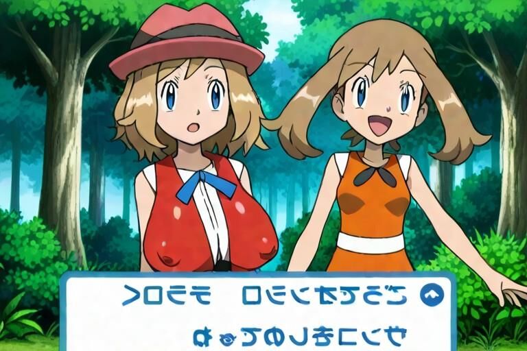 Möge Serena Pokemon Busty Trainer laktieren Melken KI