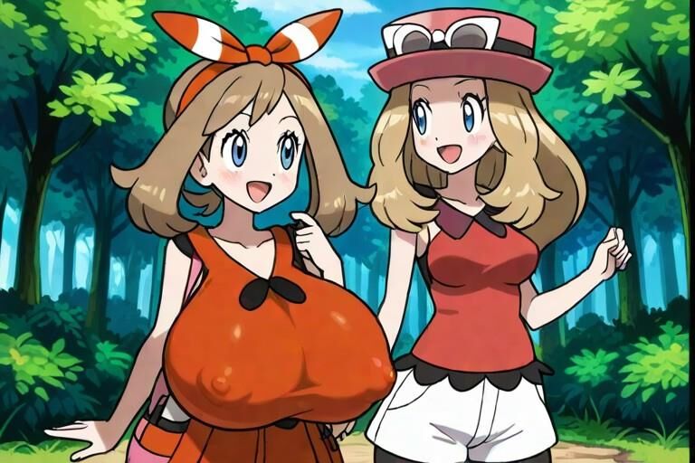 Möge Serena Pokemon Busty Trainer laktieren Melken KI