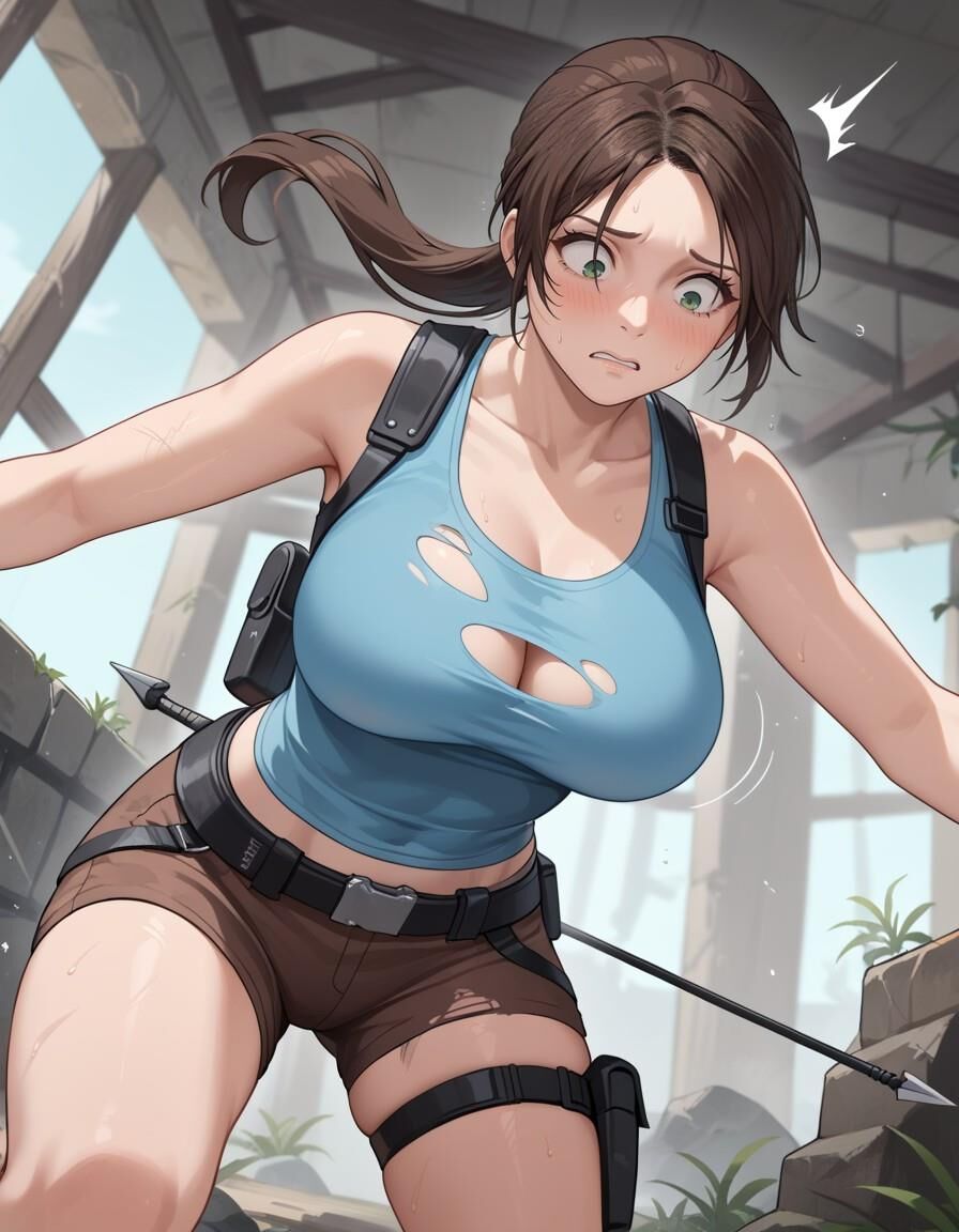 Lara Croft fodida por monstros