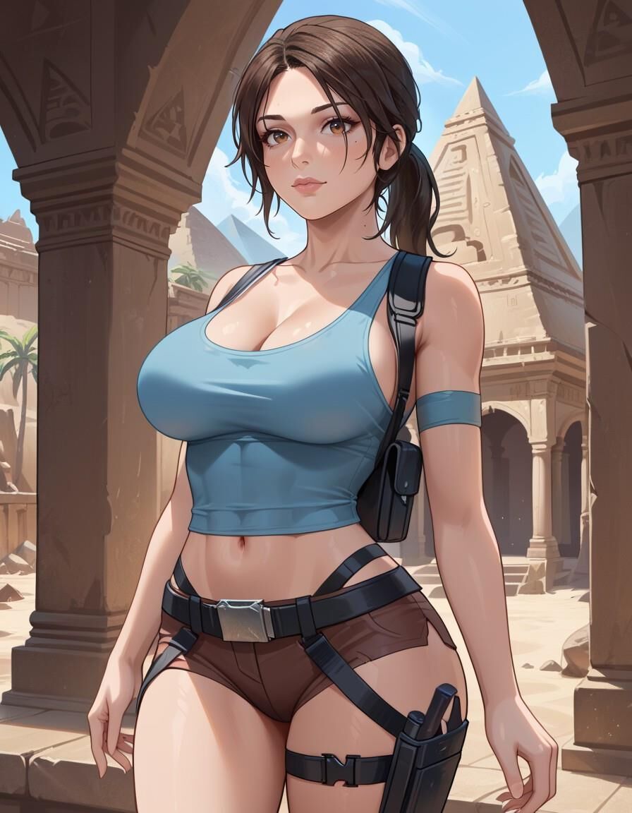 Lara Croft fodida por monstros