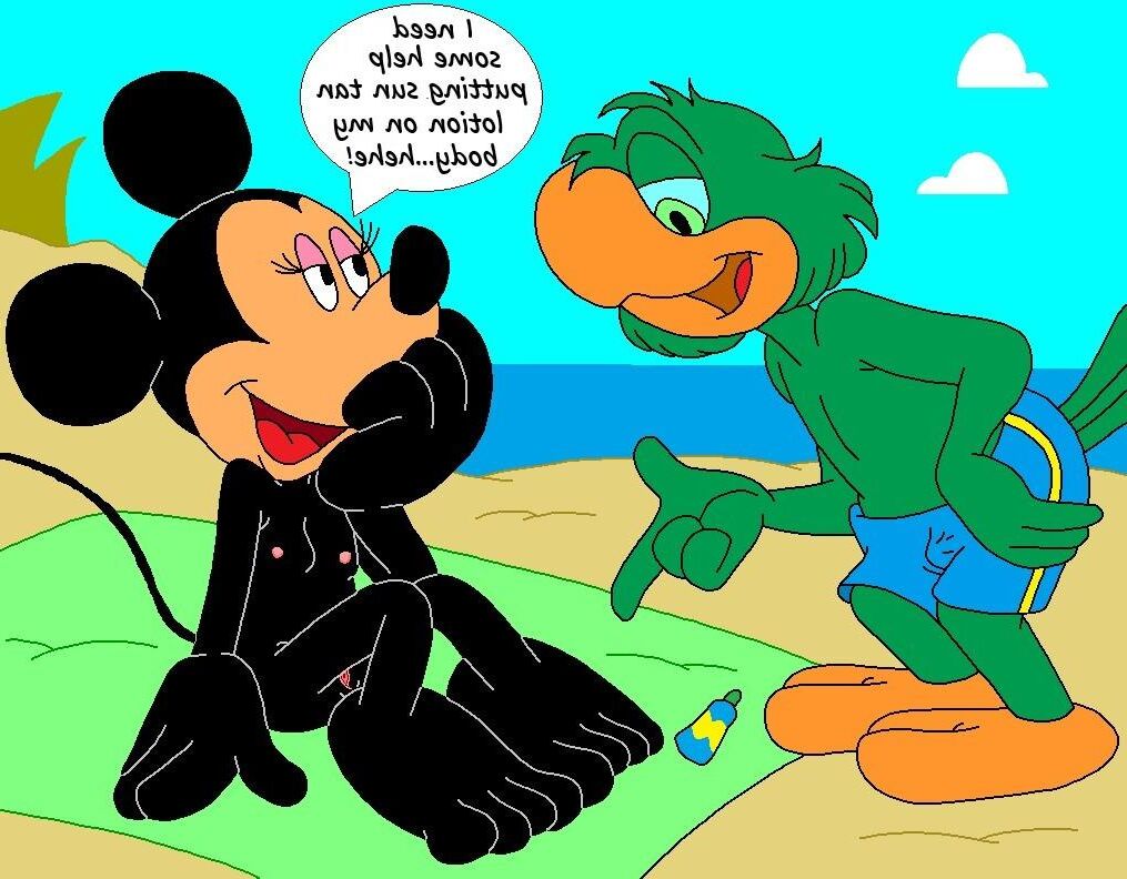 Parte del encuentro de playa de Minnie