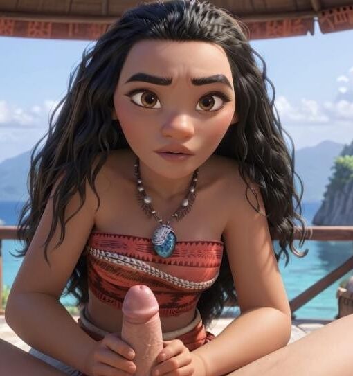 Vaiana, La Poubelle A Sperme de Chez Disney (Hentai Moana porno)