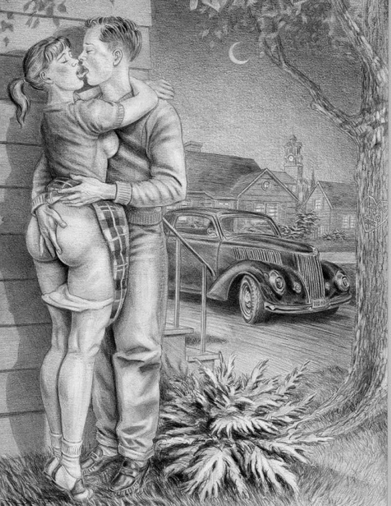 Erotic cartoon Roger Benson illustrations