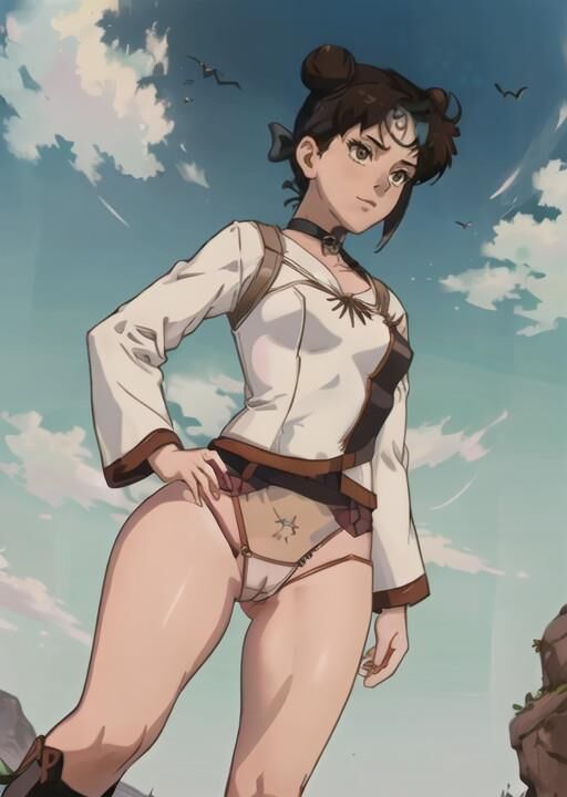 AI naruto collection, medium quality Tenten