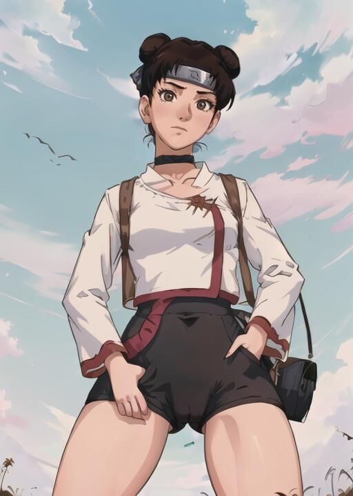 AI naruto collection, medium quality Tenten