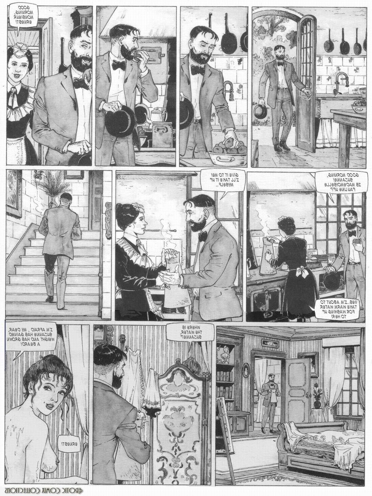 Erotic cartoon Hugdebert Aunt Paulines Secret part two