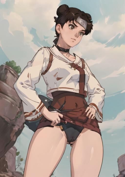 AI naruto collection, medium quality Tenten