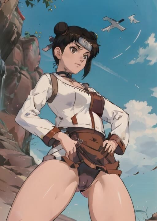 AI naruto collection, medium quality Tenten