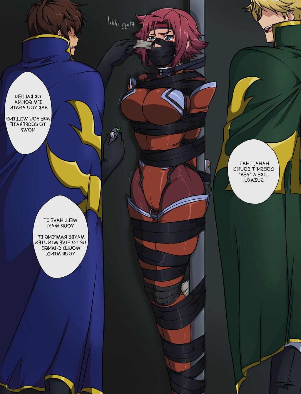 Bondage Cartoon & D women in BDSM troubles 