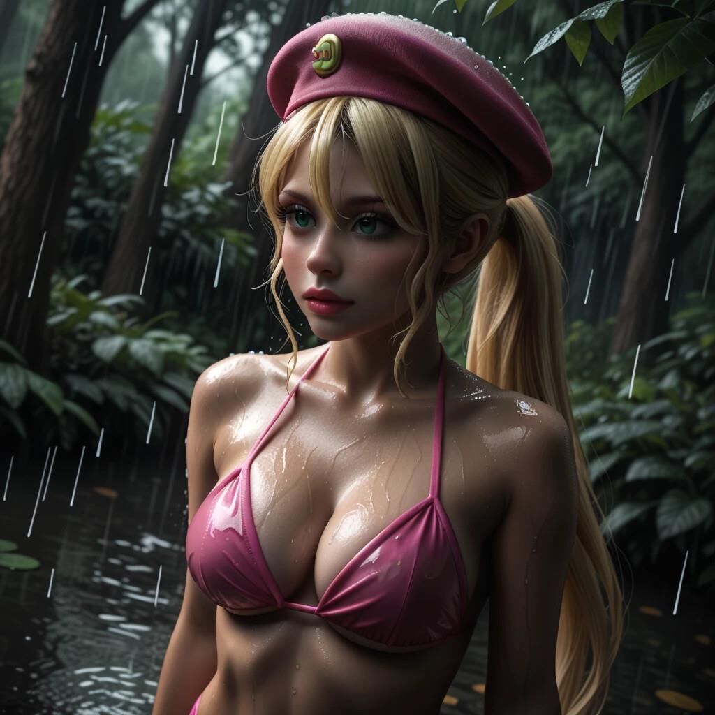 Dixie Kong humano de Donkey Kong Hentai