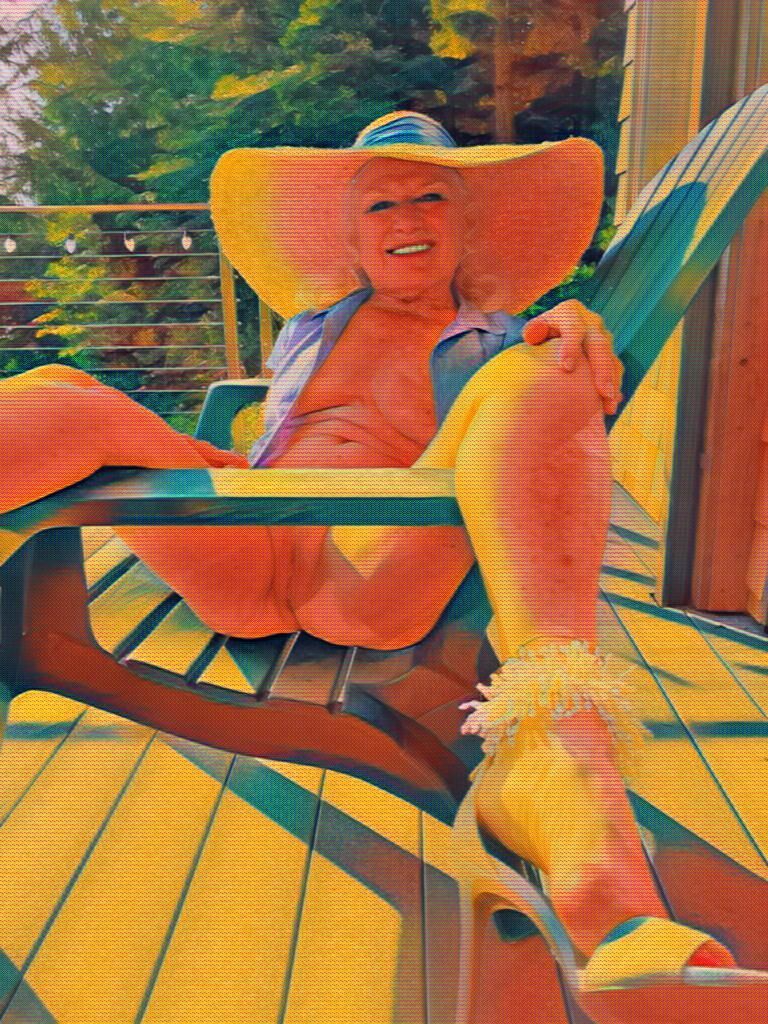 Sexy Balkon Damen