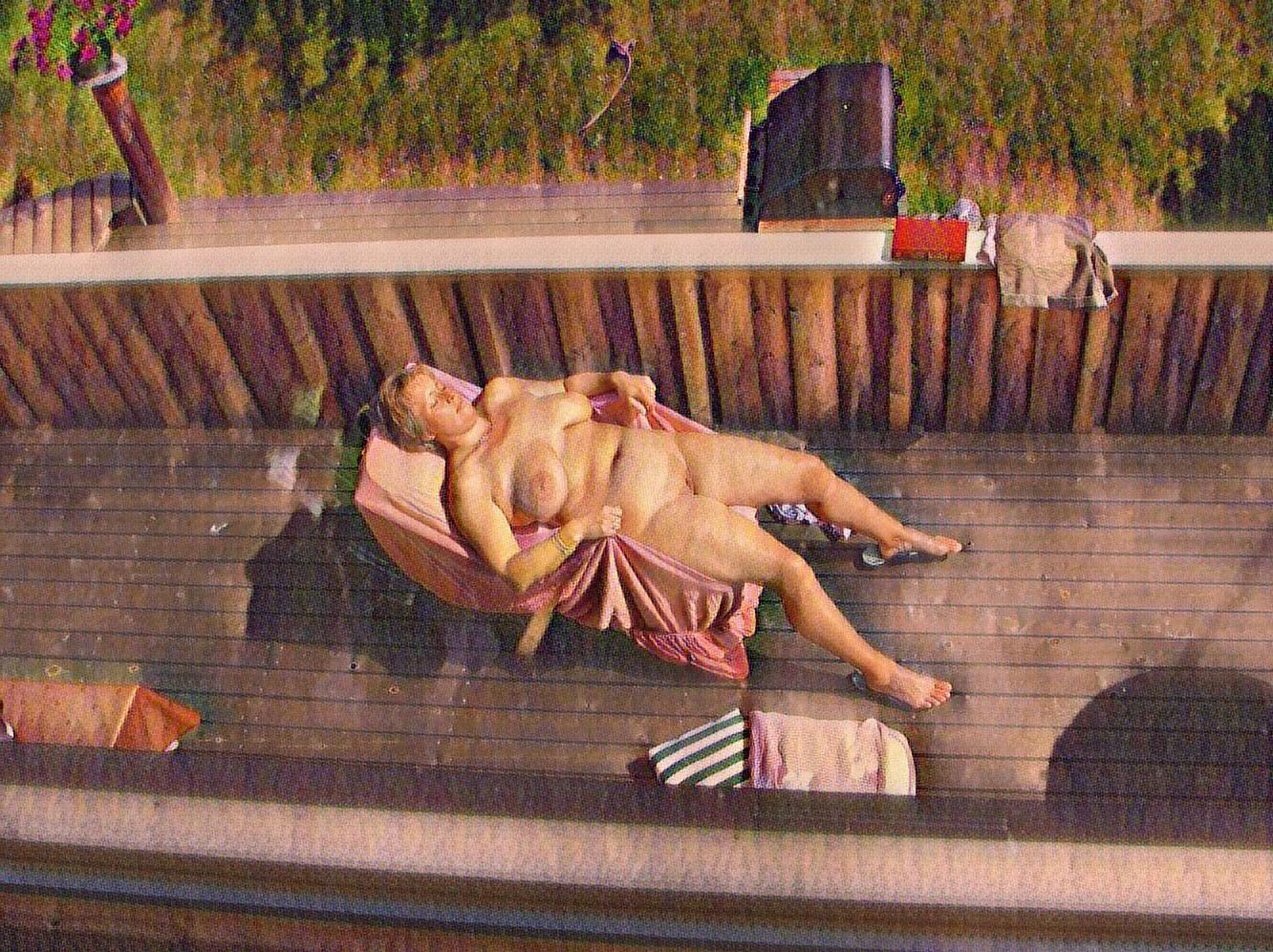 Sexy Balkon Damen