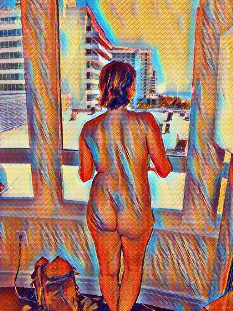 filles chaudes dans les fenêtres