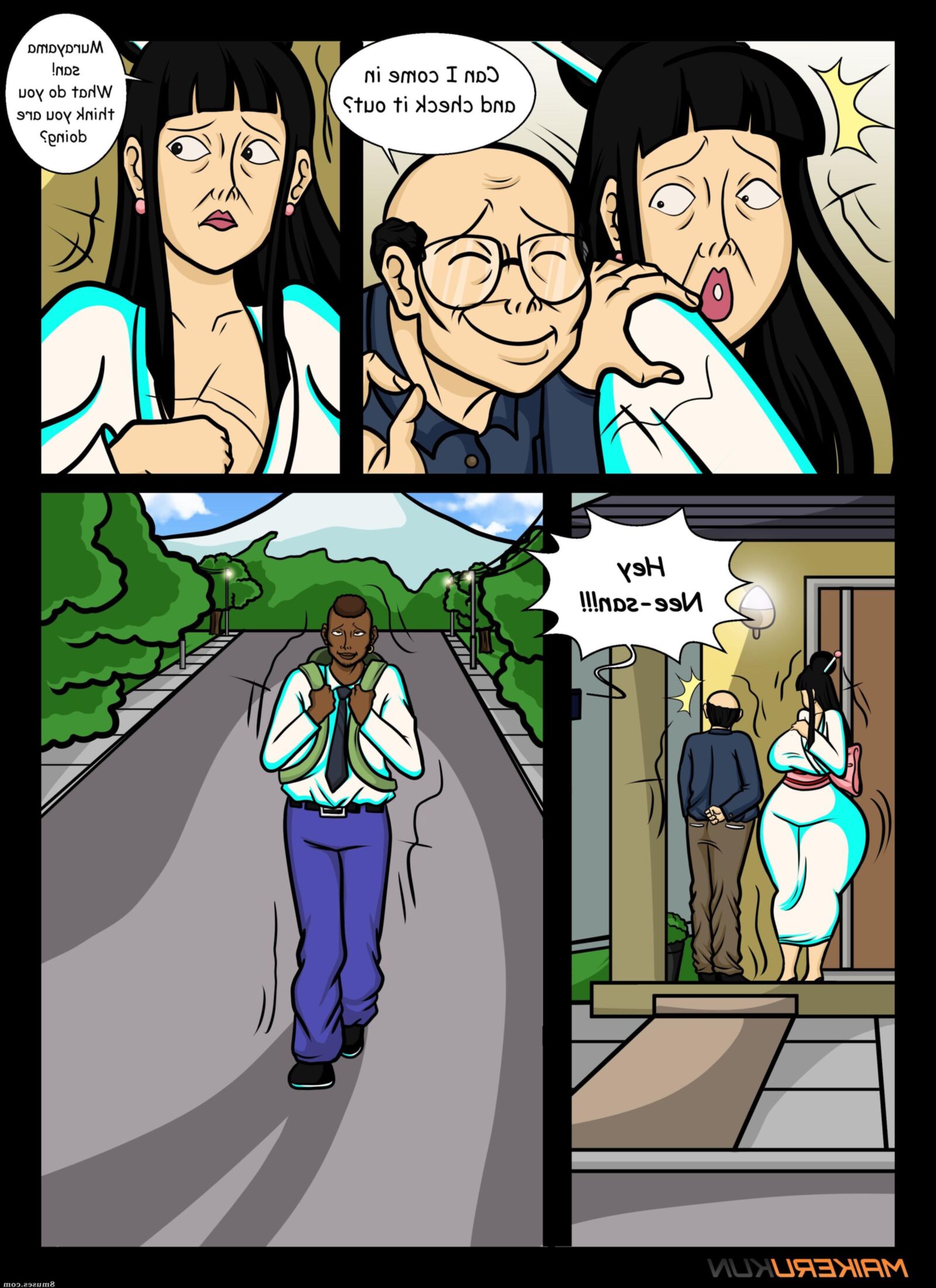 Desenho animado inter -racial