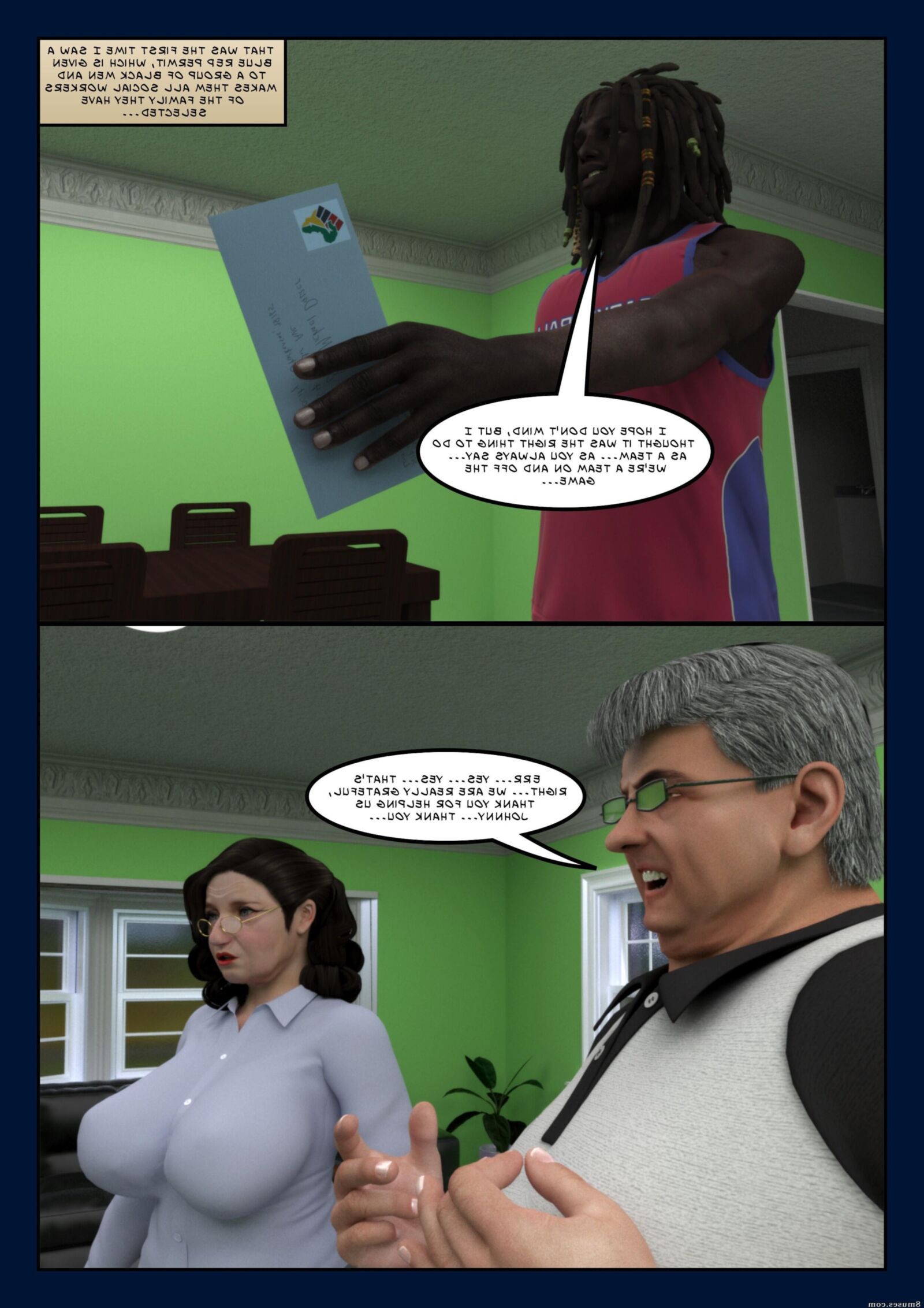 Interracial cartoon 