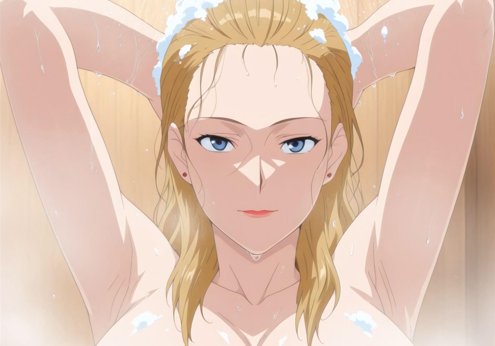 Misao Mitsuka in the shower [Ai Generated]