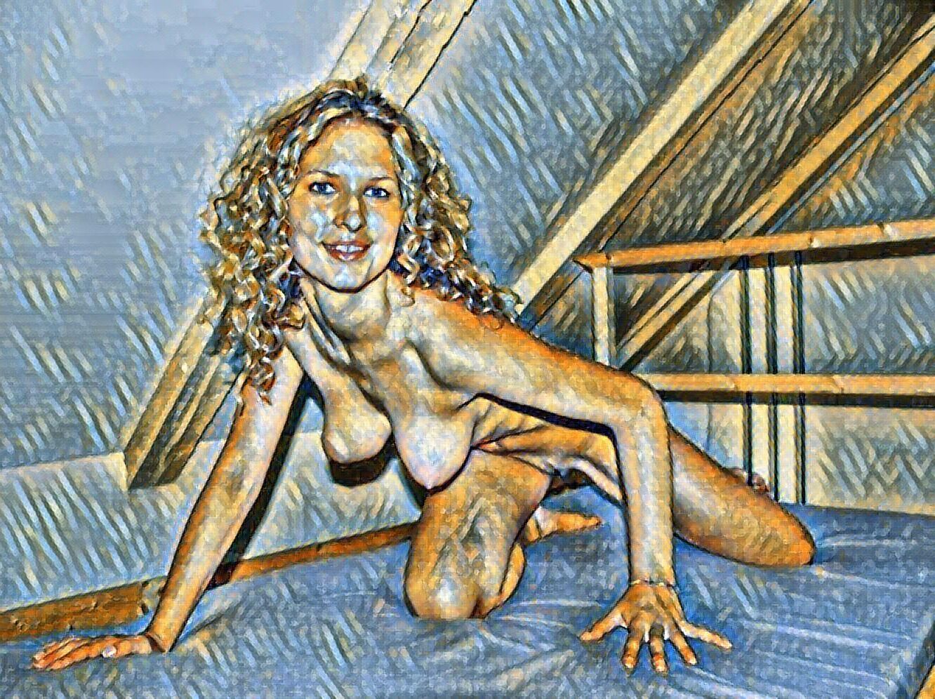 ホットポーズの女性を夢見ています