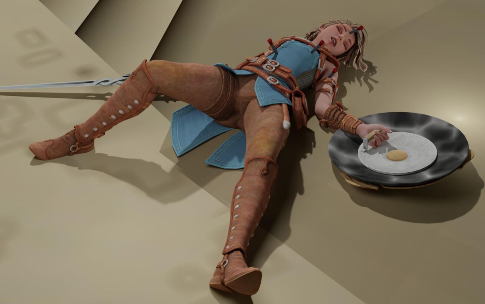 Darted Loot.. (short story/cartoon/lesbian/sleepy)