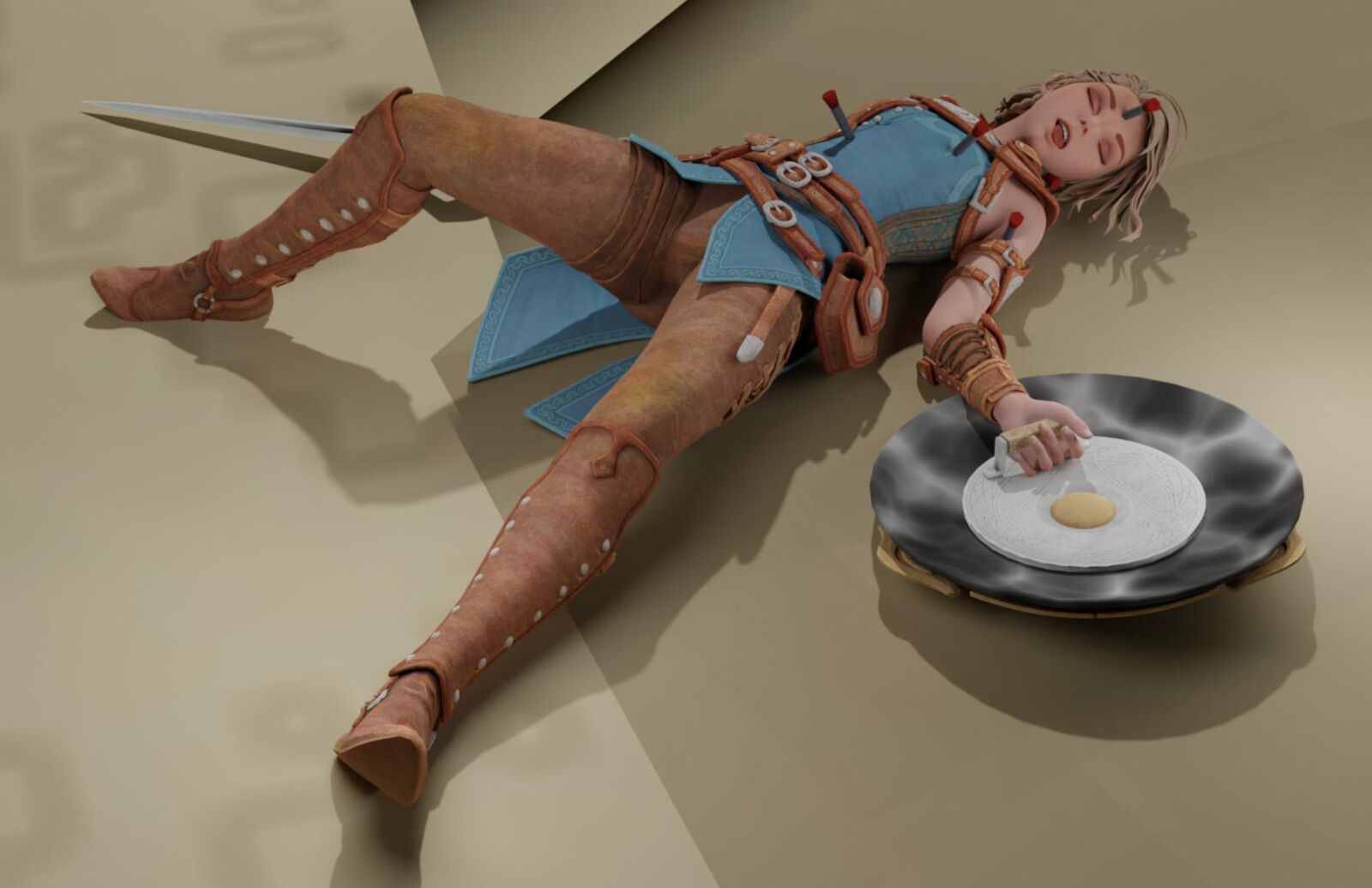 Darted Loot.. (short story/cartoon/lesbian/sleepy)