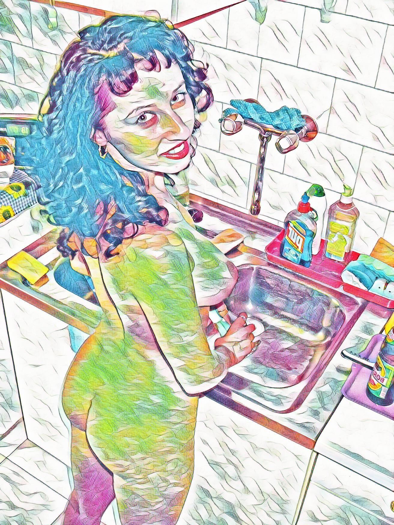 Hot ladies in the Kitchen#