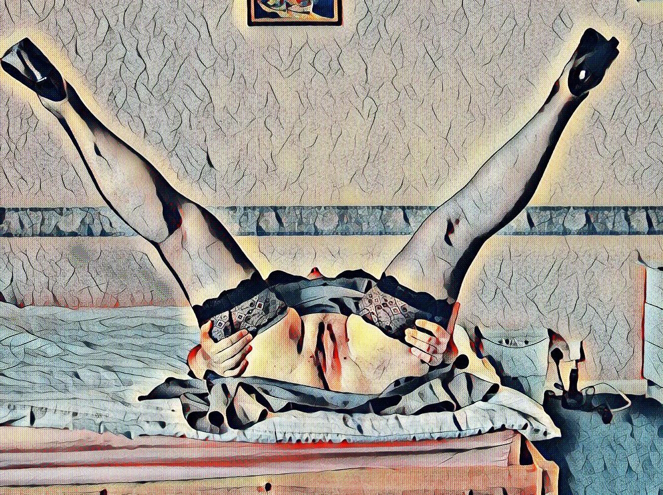 horny girls with their legs up#