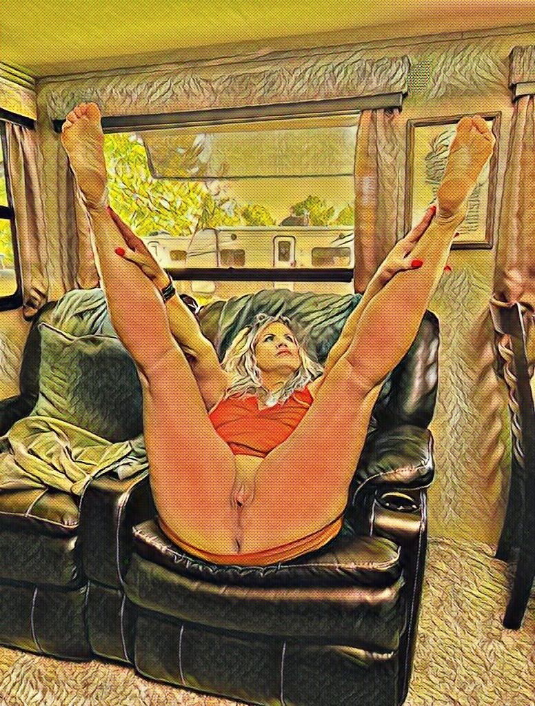horny girls with their legs up#