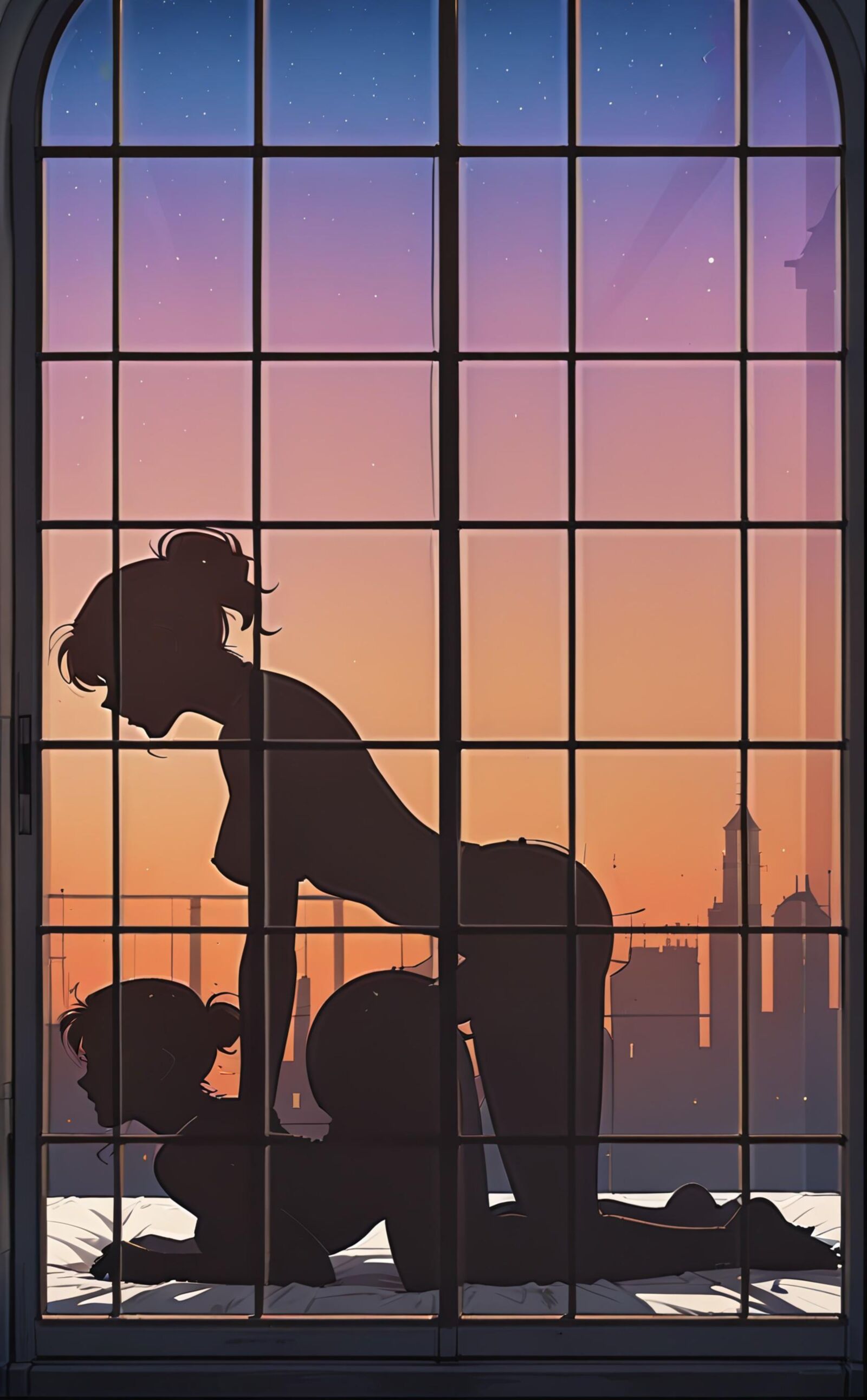 silhouette love