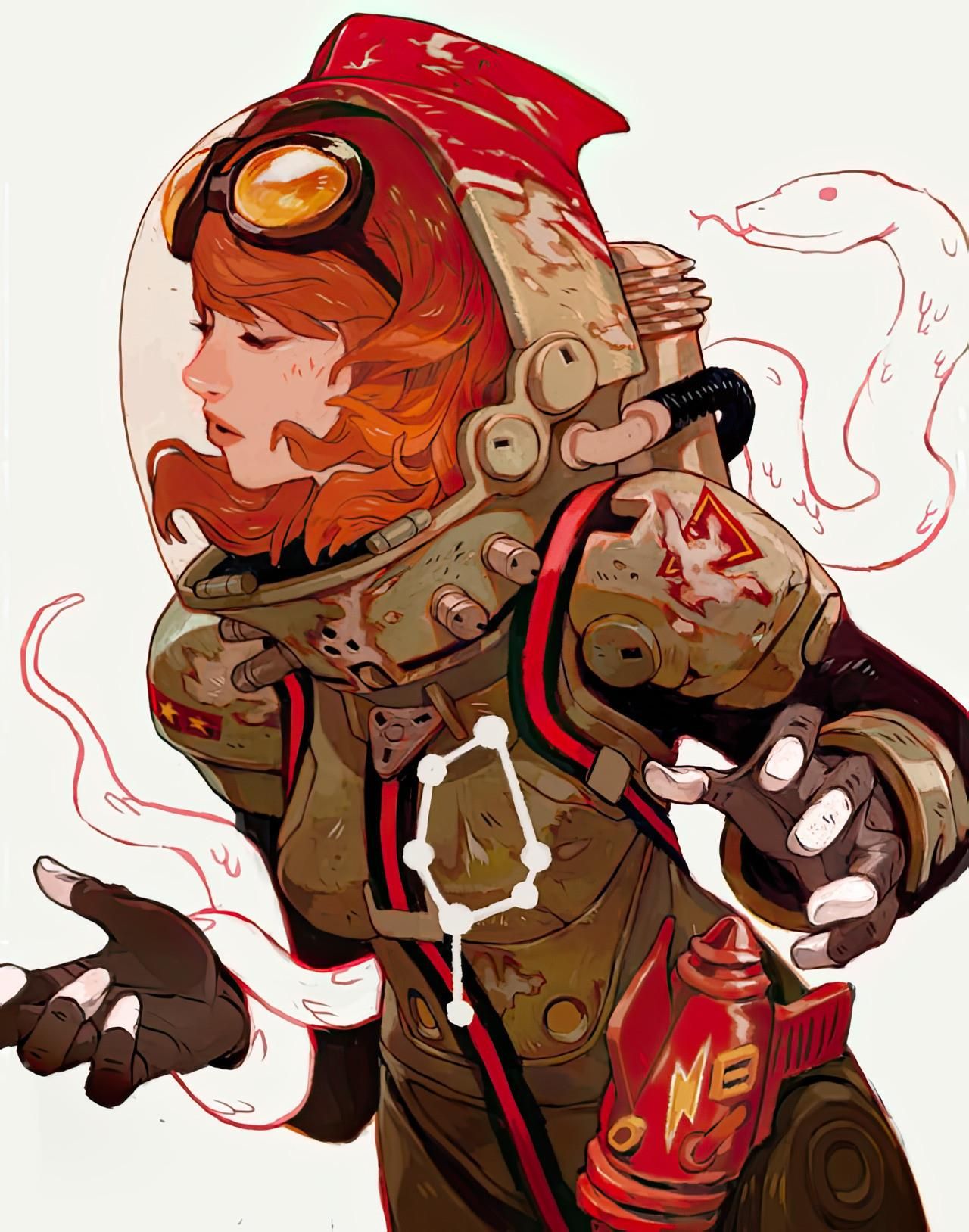 Mujer espacial