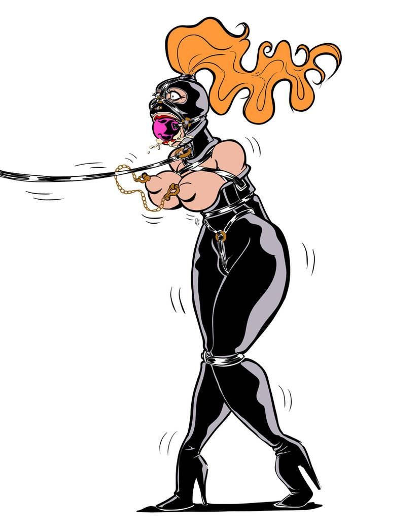 Bondage Cartoon & D women in BDSM troubles 