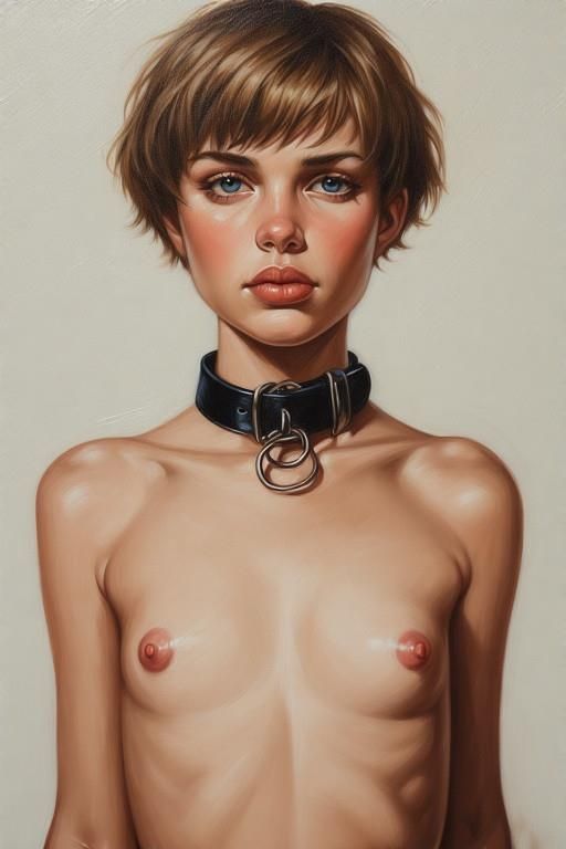 flat chest beauty AI