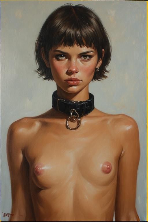 flat chest beauty AI