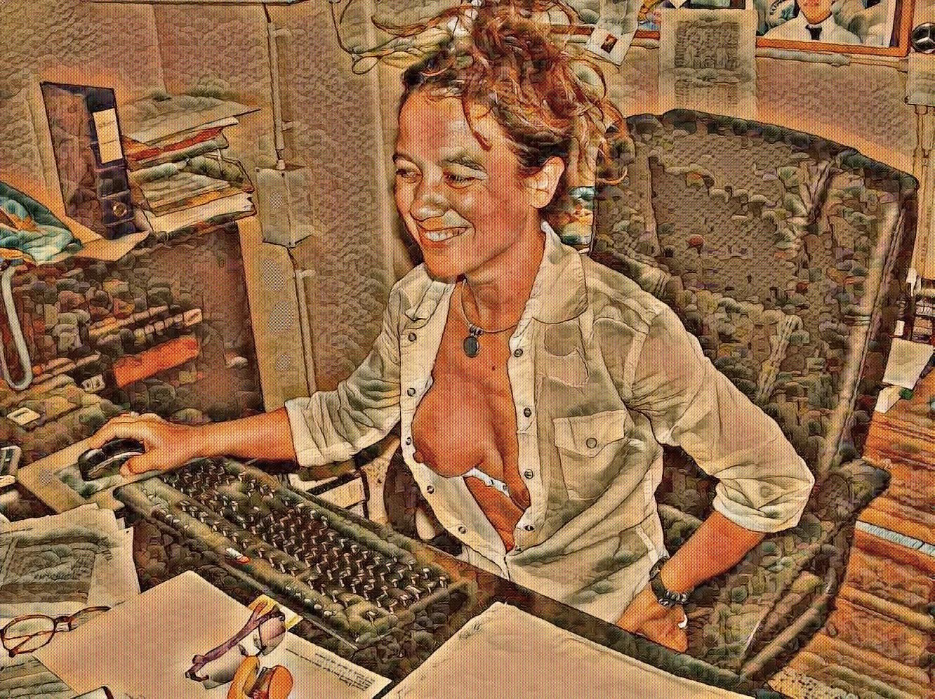 Hot Day in the Office#