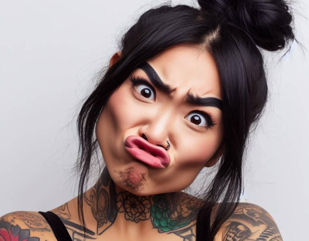 Caras dibujadas